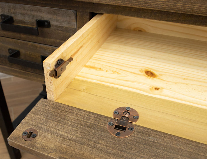 Loft - Desk - Two Tone Gray / Brown