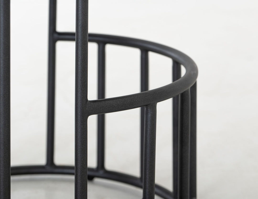 Merlín - Taburete de bar tapizado de 76 cm - Regaliz